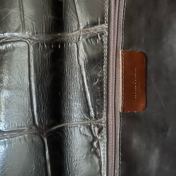 Nordstrom large vintage “crocodile leather”attaché case/briefcase large bag - Picture 11 of 12